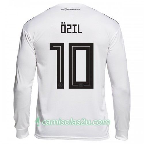 Camisolas de Futebol Alemanha Ozil 10 Equipamento Principal Copa do Mundo 2018 Manga Comprida Camisolas de Futebol Alemanha Ozil 10 Equipamento Principal Copa do Mundo 2018 Manga Comprida